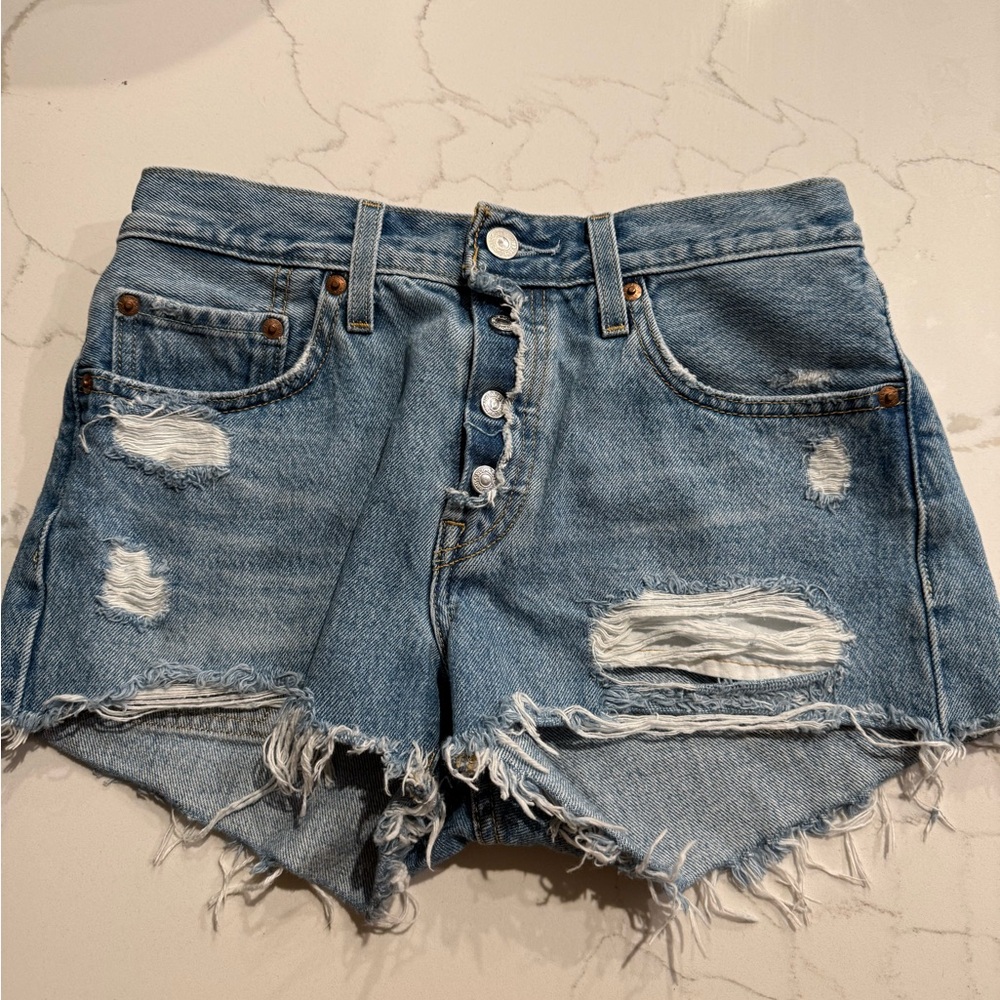 Levi’s Denim 501 Distressed Women's Shorts